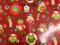 Christmas Owls (Christmas PVC) by Clarke & Clarke / Studio G
